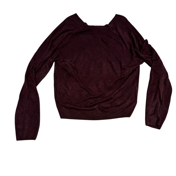 Weatherproof Button Cardigan Sweater Mens XXL Bordeaux Brown Red Business Casual - Picture 2 of 4